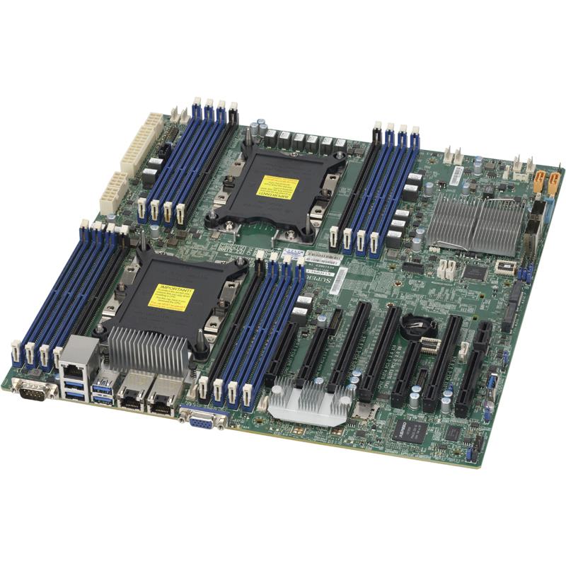 Barebone 4U Rackmount SuperServer, Dual Intel Xeon Scalable Processors Gen. 2, Intel C624 chipset, Up to 4TB DDR4 ECC 2933MHz memory, Broadcom 3008 SAS3 AOC, 24 Hot-swap 3.5in drive bays, Dual 10GBase-T LAN ports