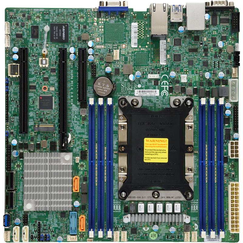 Barebone 1U Rackmount SuperServer, Single Intel Xeon Scalable Processors Gen. 2, Intel C621 chipset, Up to 1.5TB DDR4 ECC 2933MHz memory,  4 Hot-Swap 3.5in drive bays, Dual Gigabit Ethernet LAN