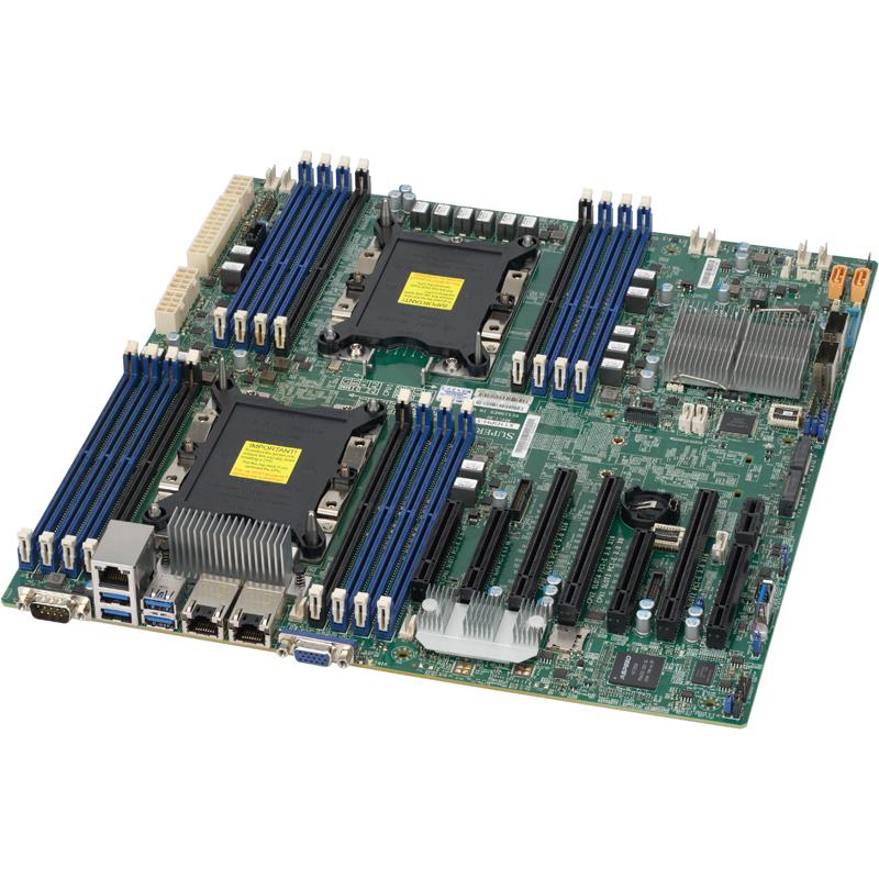 Supermicro X11DPH-T Motherboard ATX Intel C622 Chipset Dual Socket P (LGA 3647) for Intel Xeon Scalable Processors Gen.2