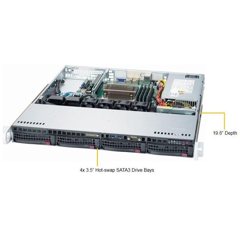 Supermicro SYS-5019S-MT 1U Barebone Single Intel Processor