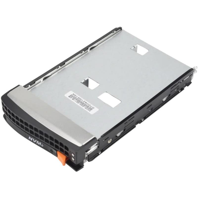 Supermicro MCP-220-00116-0B Black gen-5 3.5-to-2.5 NVMe drive tray, Orange tab (for hotswap NVMe drive),RoHS / REACH