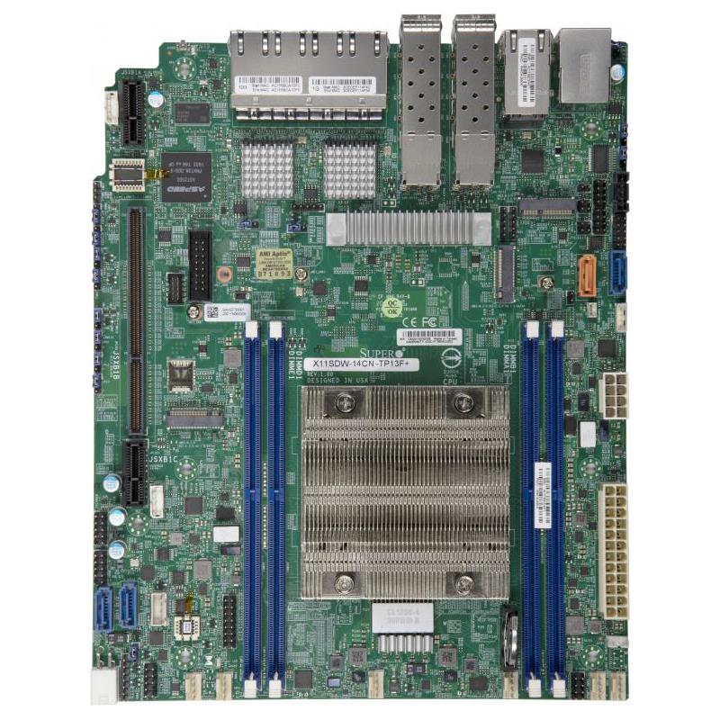 Supermicro SYS-E403-9D-14CN-FRDN13+ Box PC Intel Xeon D-2177NT Processor Up to 512GB LRDIMM SATA3 4x 10G SFP+ via SoC