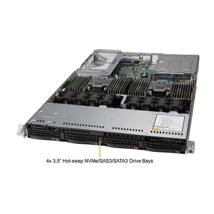 Supermicro SYS-610U-TNR Ultra 1U Barebone Dual Intel Xeon Scalable Processor Up to 8TB DRAM SATA3, NVMe Dual 10GbE