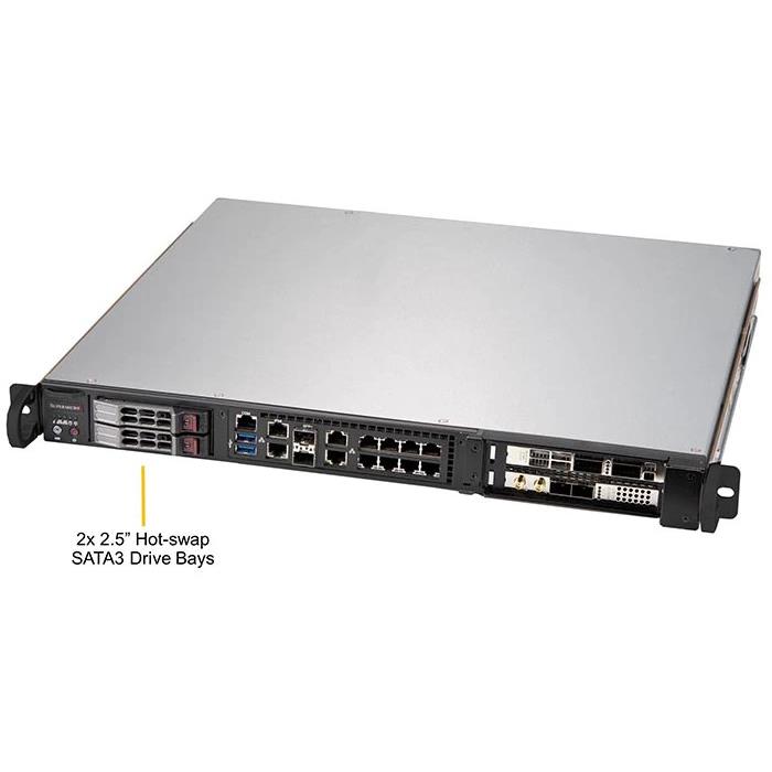 Supermicro SYS-1019D-4C-FHN13TP Compact Embedded Intel Processor Barebone