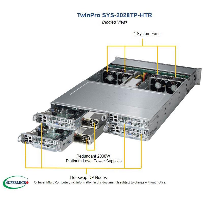Barebone TwinPro2 4 Nodes f/ 8 E5-2600v3