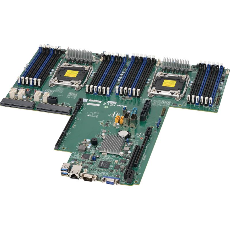 Server Barebone 1U for Dual Intel Xeon processor E5-2600 v4/v3 families, Supports up to 3TB DDR4 ECC LRDIMM, up to 2400MHz (24x 288-pin sockets) --- Complete System Only (Must Include HDD)