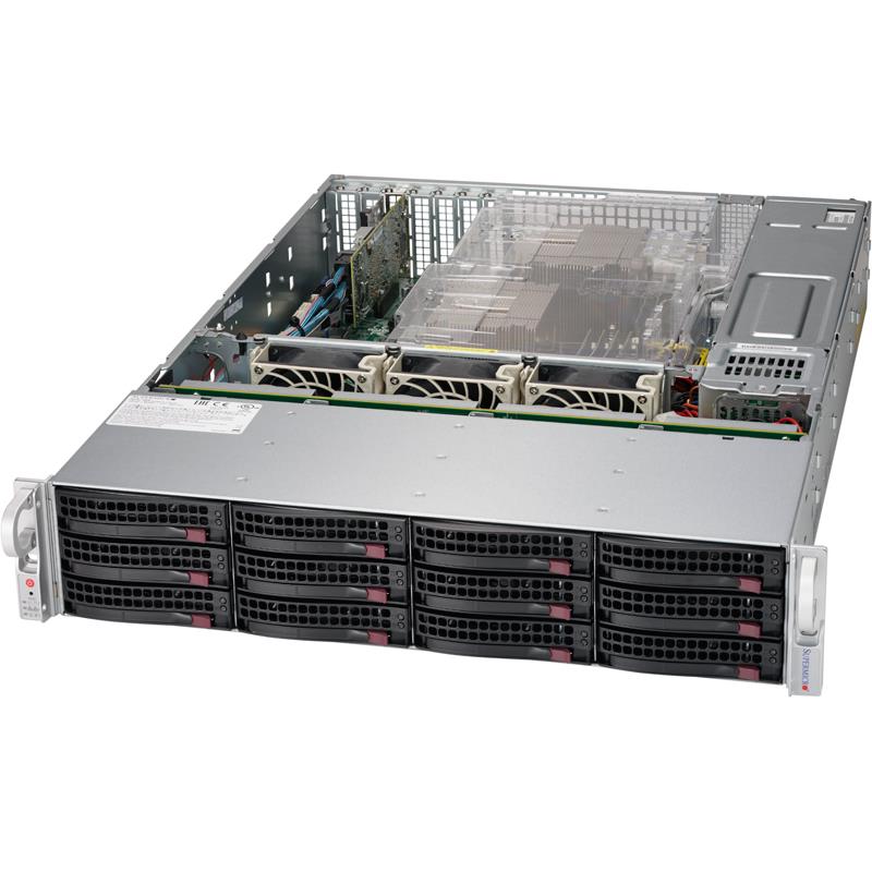 Barebone 2U SuperStorage Server for up to Dual Intel Xeon E5-2600 v4/v3 family processors