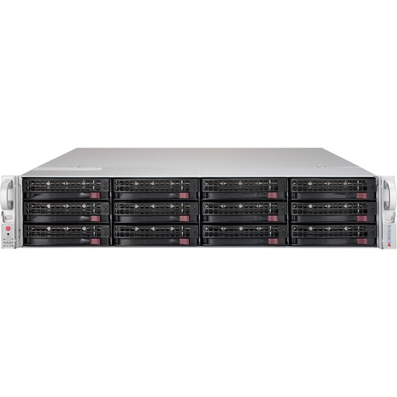 Barebone 2U SuperStorage Server for up to Dual Intel Xeon E5-2600 v4/v3 family processors