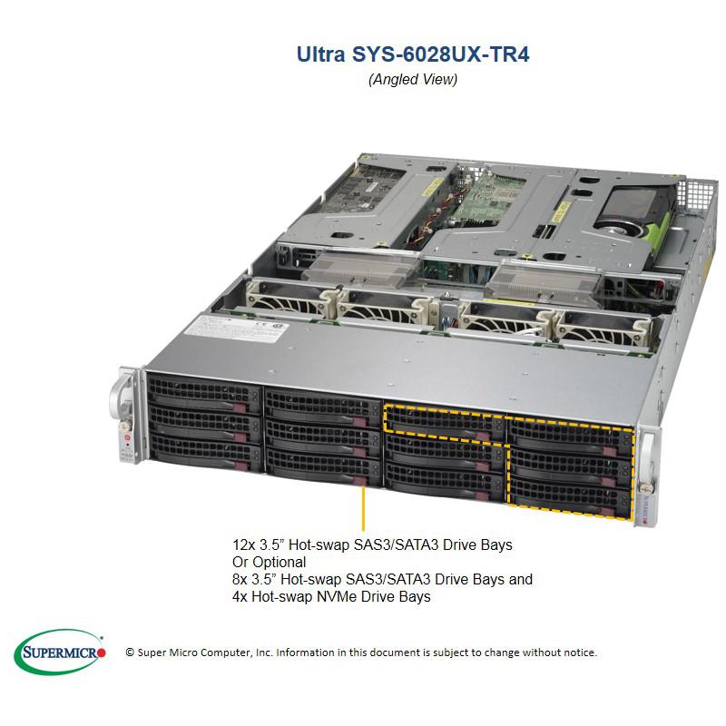 Server Rackmount 2U for 2 Xeon E5-2600v4