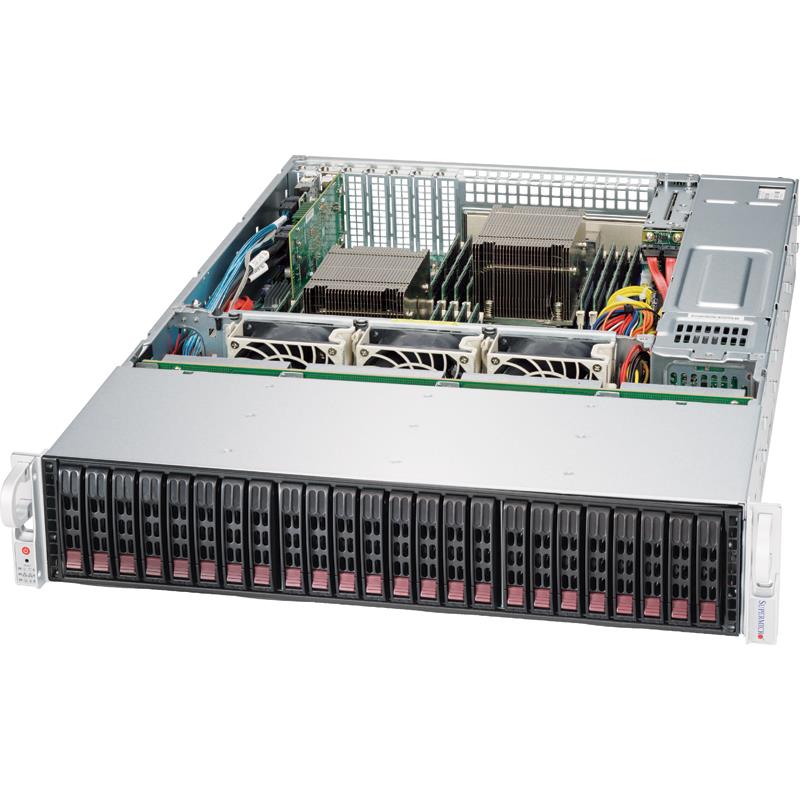 Barebone 2U SuperStorage Server for up to Dual Intel Xeon E5-2600 v4/v3 family processors