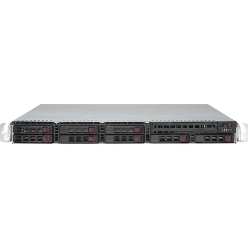 Server Barebone 1U with Dual Intel Xeon E5-2600 v4/v3 Sockets, supporting up to 1TB DDR4 ECC LRDIMM, up to 2400MHz in 8x 288-pin slots