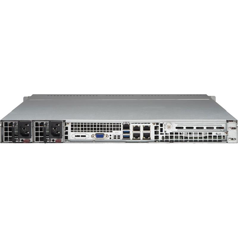 Server Barebone 1U with Dual Intel Xeon E5-2600 v4/v3 Sockets, supporting up to 1TB DDR4 ECC LRDIMM, up to 2400MHz in 8x 288-pin slots