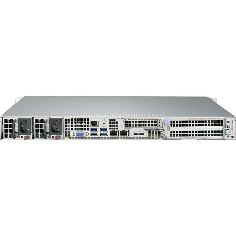 Server Barebone 1U with Dual Intel Xeon E5-2600 v4/v3 Sockets, supporting up to 2TB DDR4 ECC LRDIMM, up to 2400MHz in 16x 288-pin slots