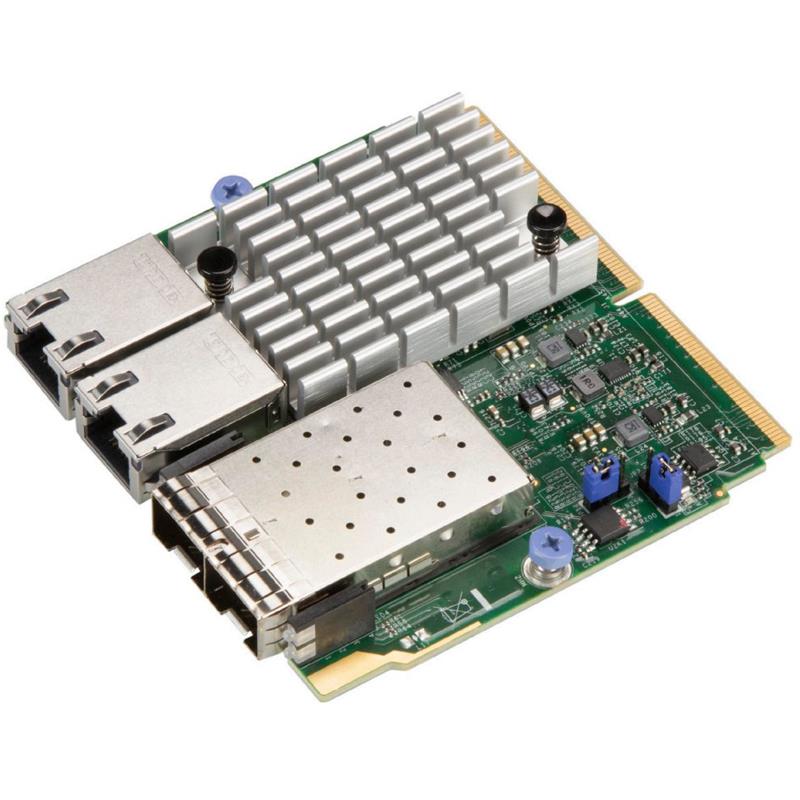 Supermicro AOC-MTG-I2T2S Network Adapter Super I/O Module (SIOM) 2x RJ45 and 2x SFP+ connectors 10Gbps