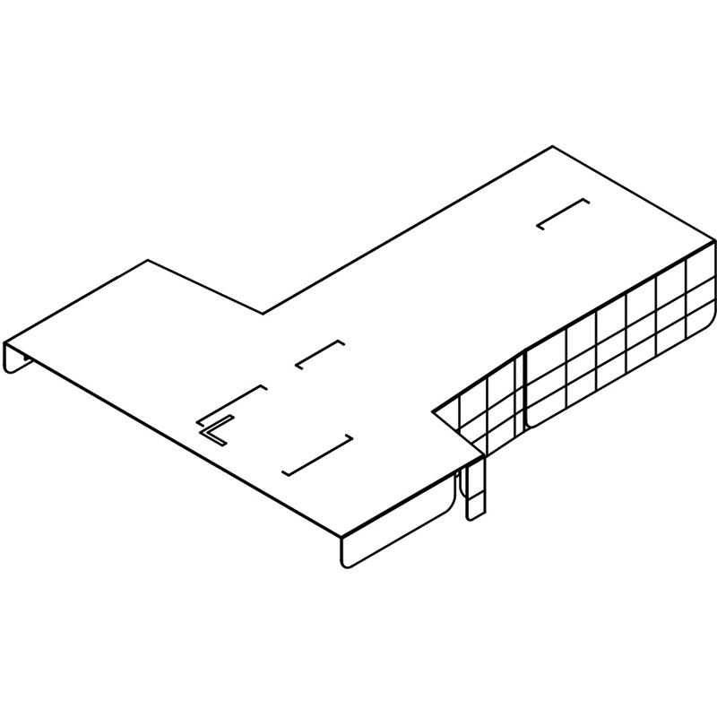 Supermicro MCP-310-11601-0B Mylar Air Shroud Support 1U Chassis SC116U with X11 24DIMM Left Side