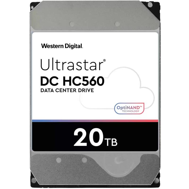 Western Digital WUH722020BL5204 20TB Hard Drive SAS 12Gb/s 7200RPM 3.5-Inch Sanitize Overwrite only - Ultrastar DC HC560 Series