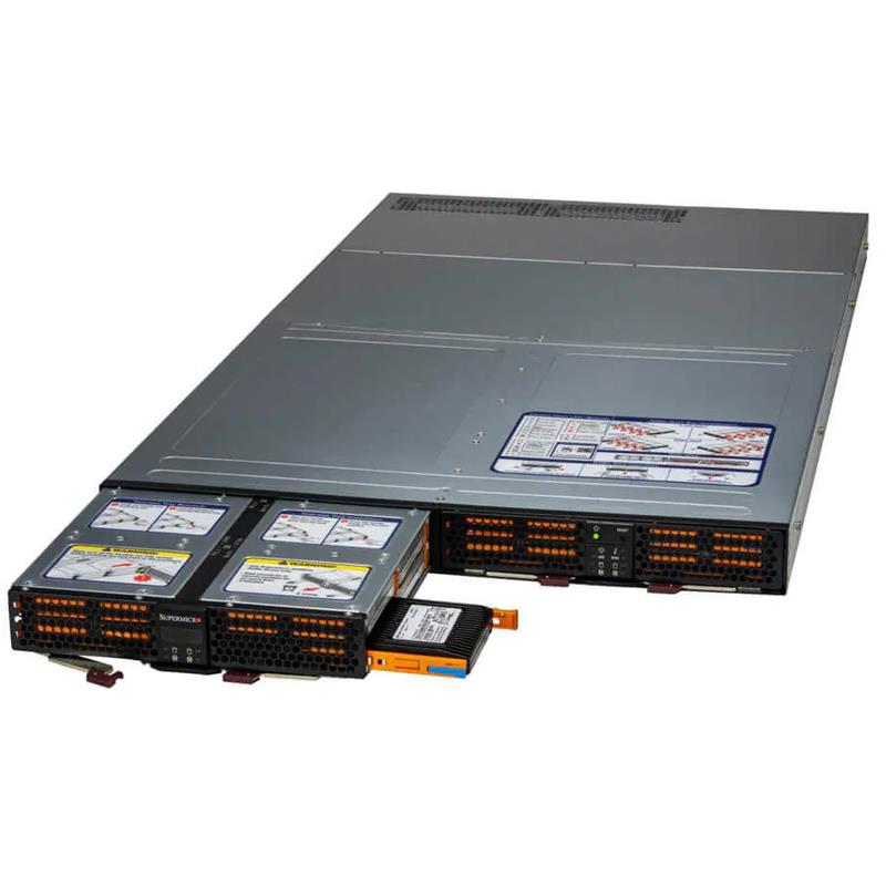 Supermicro SSG-136R-4MU32JBF Enterprise Optimized Storage 1U Barebone Front-loading All-flash Storage Box 32x Hot-swap 2.5in NVMe Bays and PCIe 4.0