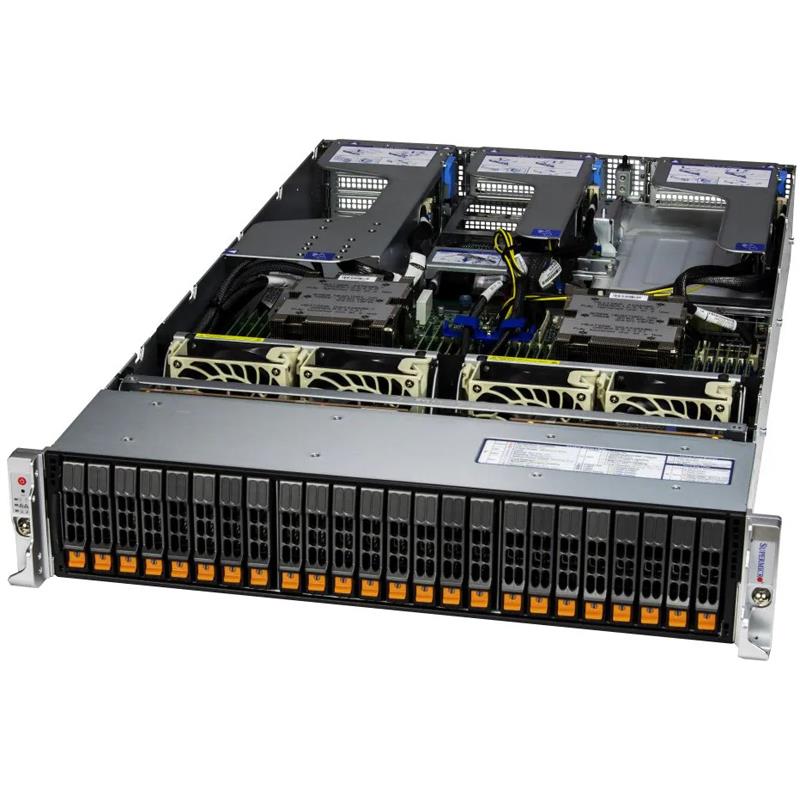 Supermicro AS-2125HS-TNR 2U Hyper Barebone Dual AMD EPYC 9004 Series 4th Generation Processors