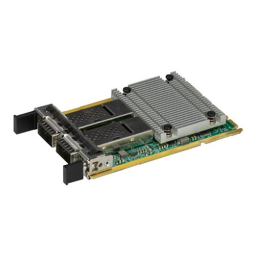 Supermicro AOC-A100G-M2CG ConnectX-6 Dx 100GbE Network Adapter Dual QSFP28 Ports PCIe 4.0 AIOM OCP 3.0 Form Factor For GrandTwin FIO Systems