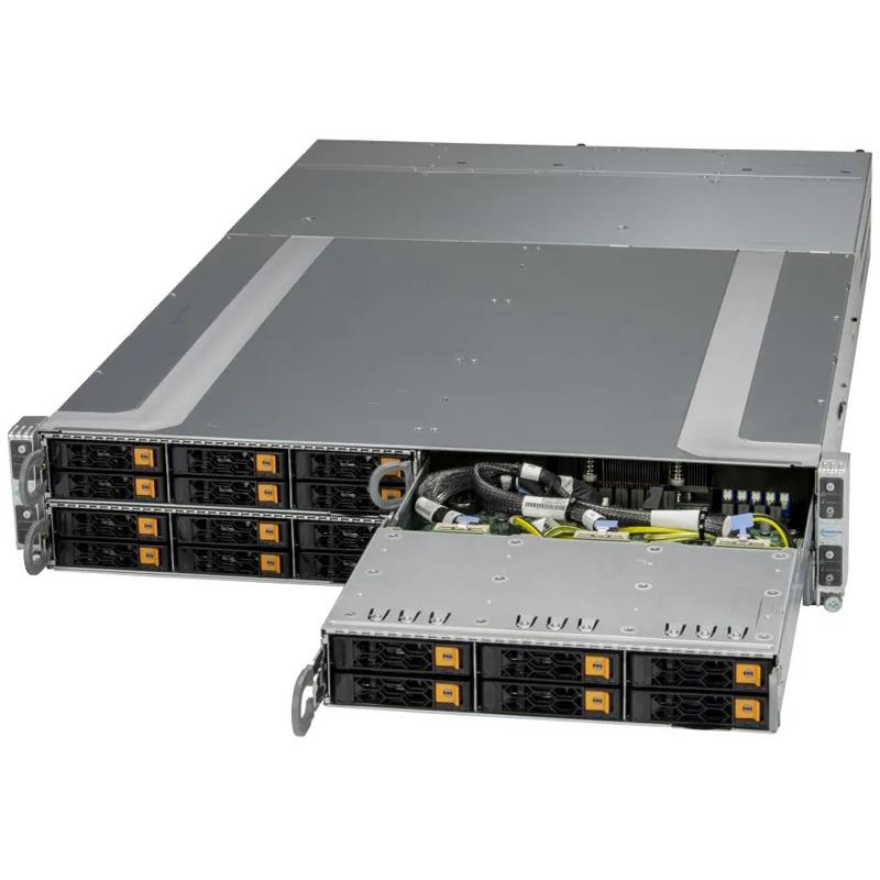 Supermicro AS-2115GT-HNTR 2U GrandTwin A+ Barebone 4-Node Single AMD EPYC 9004 4th Generation Processors