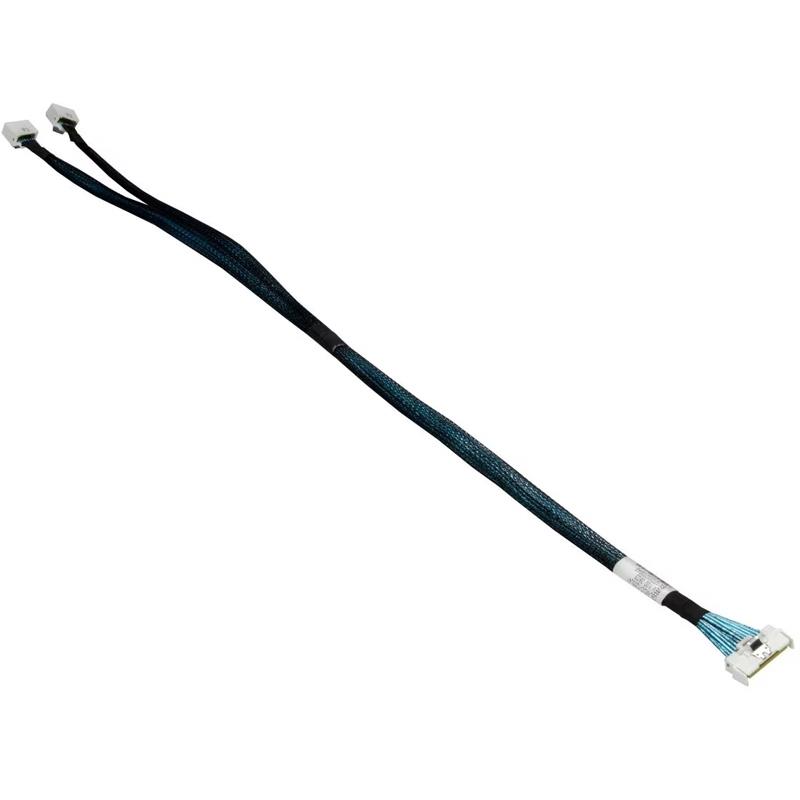 Supermicro CBL-MCIO-1255L4Y Cable For Internal Storage Applications MCIO x8 Straight to 2 SlimSAS LP x4 Straight 1.80ft (55CM)