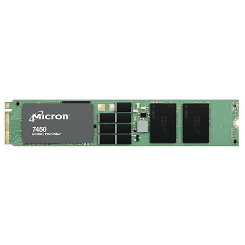 Micron MTFDKBG960TFR-1BC1ZABYY 960GB NVMe Solid-State Drive PCIe Gen4  M.2 22x110mm TLC NAND 1DWPD Non-SED - 7450 PRO Series