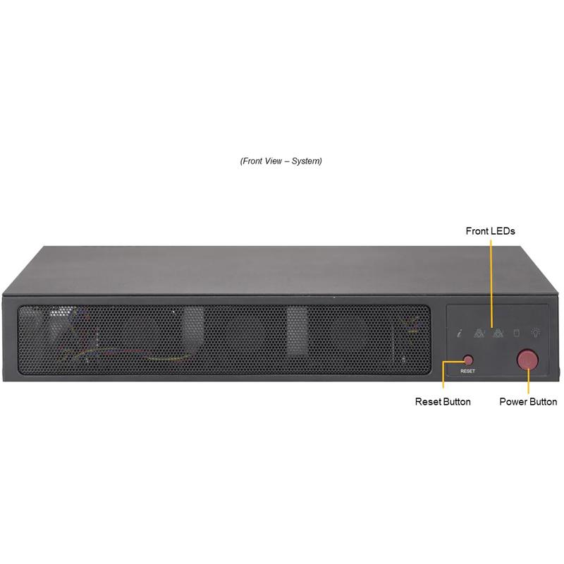 Supermicro SYS-E300-13AD IoT Mini-1U Single Intel Core i9/Core i7/Core i5/Core i3 Processor 13th/12th Generation