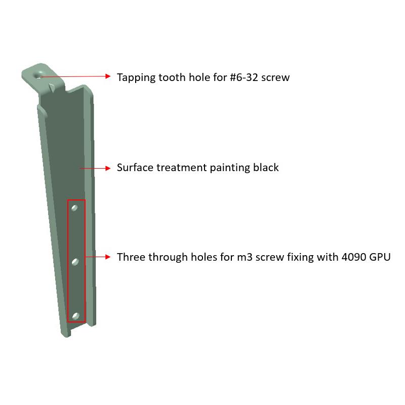 Supermicro MCP-120-GS707-0B GPU Extender For MSI 4090 With Chassis GS7