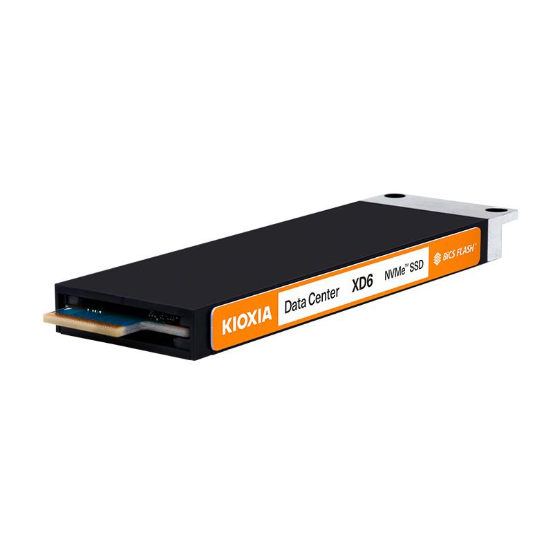 Kioxia KXD6CRJJ3T84 Hard Drive 3.84TB SSD NVMe PCIe 4.0, NVMe 1.3c E1.S 9.5mm SED  TLC 1.0DWPD - XD6 Series