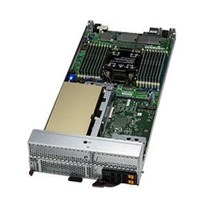 Supermicro SBI-611E-5T2N SuperBlade Node Single Intel Xeon Scalable Processors 5th/4th Generation and Intel Xeon CPU Max Series