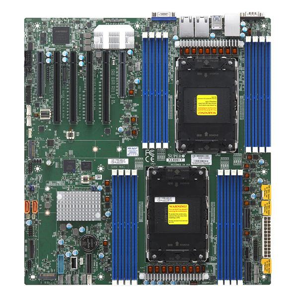 Supermicro X13DEI-T Mainstream Motherboard EATX Dual Socket LGA-4677 (Socket E) Intel Xeon Scalable 4th and 5th Generation Processors