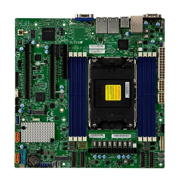 Supermicro X13SEM-F Motherboard Micro-ATX Single Socket Socket E (LGA-4677) Intel Xeon Scalable 4th and 5th Generation Processors