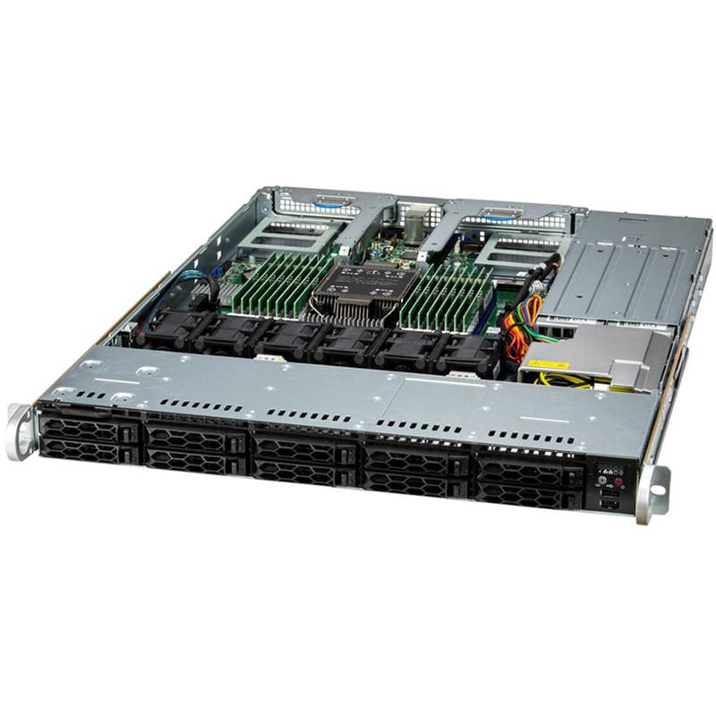 Supermicro SYS-111C-NR UP 1U Barebone Single Intel Xeon Scalable Processors 5th and 4th Generation