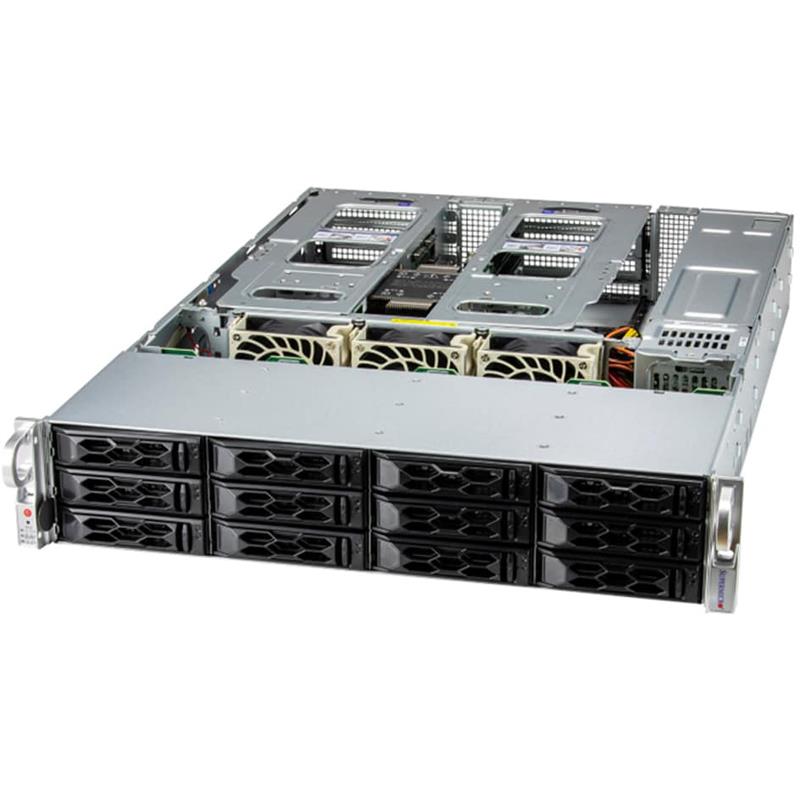 Supermicro SYS-521C-NR Up 2U Barebone Single Intel Xeon Scalable Processors 5th and 4th Generation