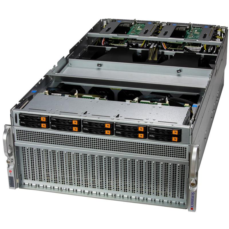 Supermicro SYS-521GU-TNXR GPU 5U Barebone Dual Intel Xeon Scalable Processors 5th and 4th Generation and Intel Xeon Max Series Processors