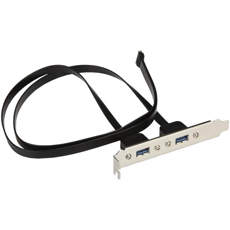 Supermicro CBL-CUSB-0835 USB Cable 3.1B to 2x External USB 3.0A 1.80 ft (55CM)