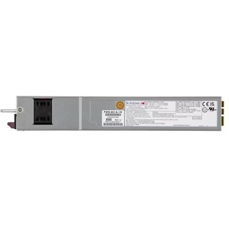 Supermicro PWS-601A-1R 1U 600W Slim Redundant 80 Plus Titanium Power Supply With PMBus 1.2 Support