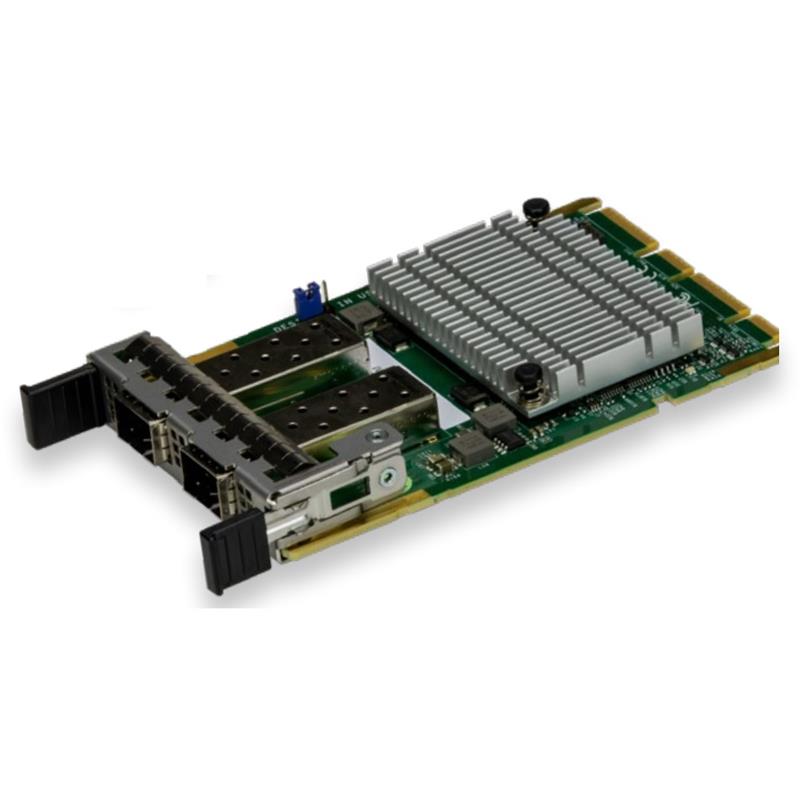 Supermicro AOC-A25G-b2SG 25Gb Ethernet Controller Dual-port SFP28 Connectors Advanced I/O Module (AIOM) OCP 3.0 Form Factor  For GrandTwin Front IO System Only
