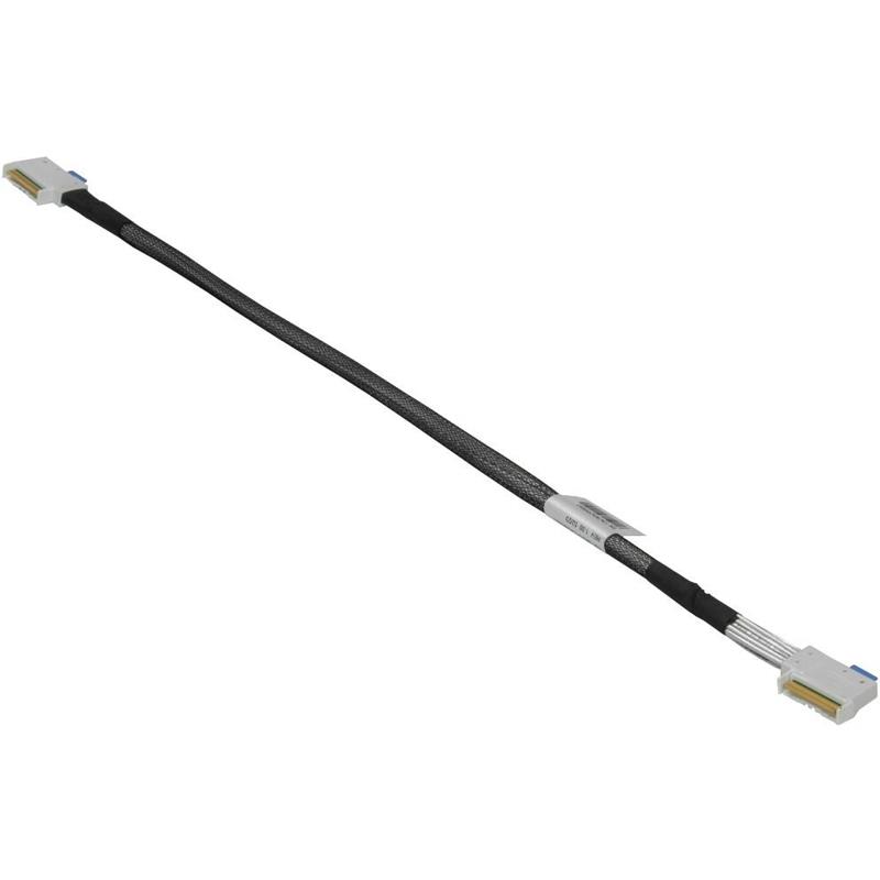 Supermicro CBL-MCIO-1242M5REL 8 NVMe Cable For Storage Applications MCIO x8 Right Exit to MCIO x8 Left Exit 1.37ft (42CM)