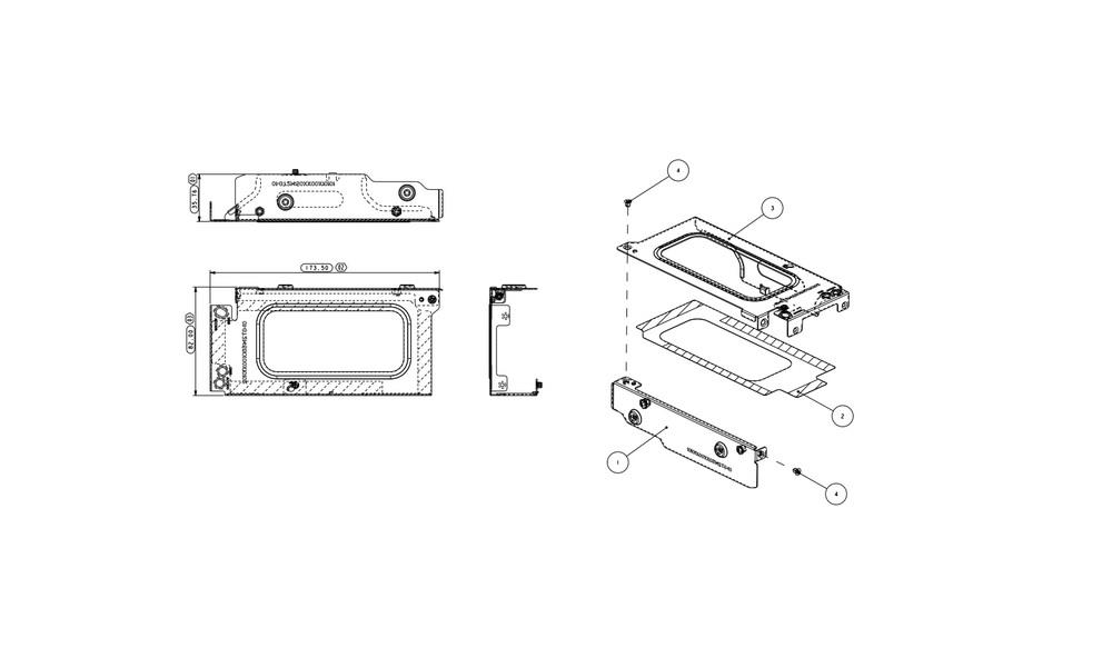 Supermicro MCP-240-21404-0N 2U Riser Cage For FIO Chassis GT214
