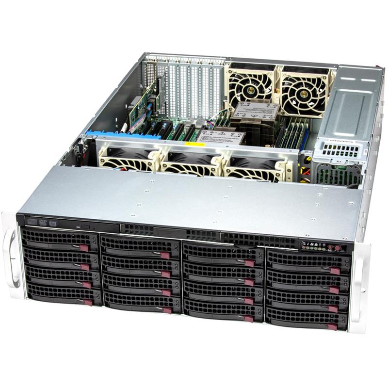Supermicro SSG-631E-E1CR16H Storage 3U Barebone Dual Intel Xeon Scalable Processors 5th and 4th Generation