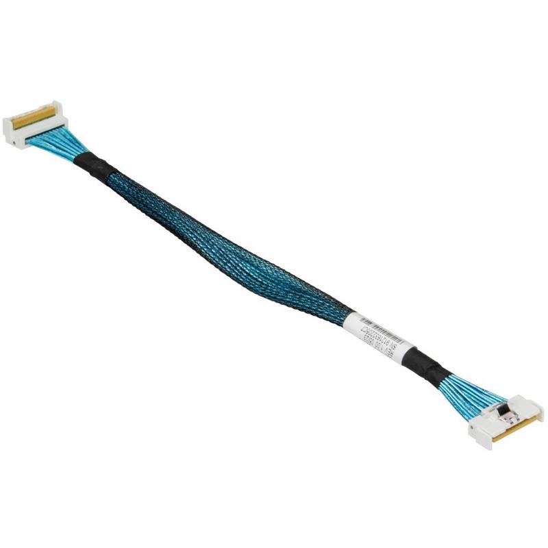 Supermicro CBL-MCIO-1226M5R Cable For Storage Applications MCIO x8 Straight To MCIO x8 Right Angle Connector 10.23in (26CM)