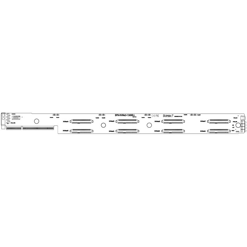 Supermicro BPN-NVME3-136NB-L LHS Daughter Card For SSG-136R-N32JBF