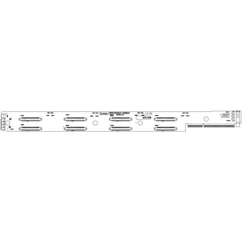 Supermicro BPN-NVME3-136NB-R RHS Daughter Card For JBOF SSG-136R-N32JBF