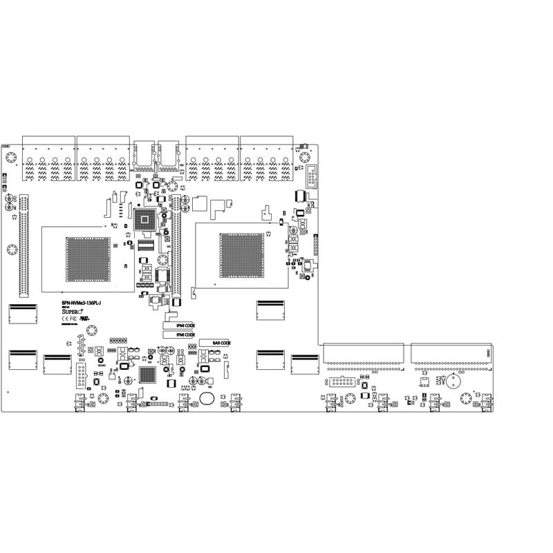 Supermicro BPN-NVME3-136PL-J JBOF/NVMf Controller For SSG-136R-N32JBF
