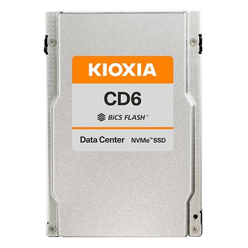 Kioxia KCD6DLUL3T84 Hard Drive 3.84TB SSD NVMe PCIe 4.0 2.5in 15mm SED TLC 1DWPD - CD6-R Series