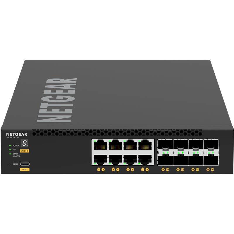 Netgear XSM4316-100NES Fully Managed Switch Offers 8x10G/Multi-Gig and 8xSFP+ Ports