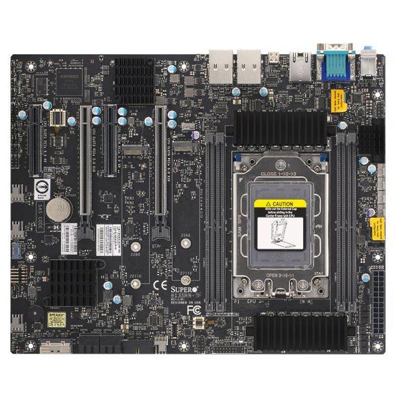 Supermicro H13SRA-F Motherboard ATX Single Socket AMD Ryzen Threadripper PRO 7000 WX-Series, AMD Ryzen Threadripper 7000 Series Processor