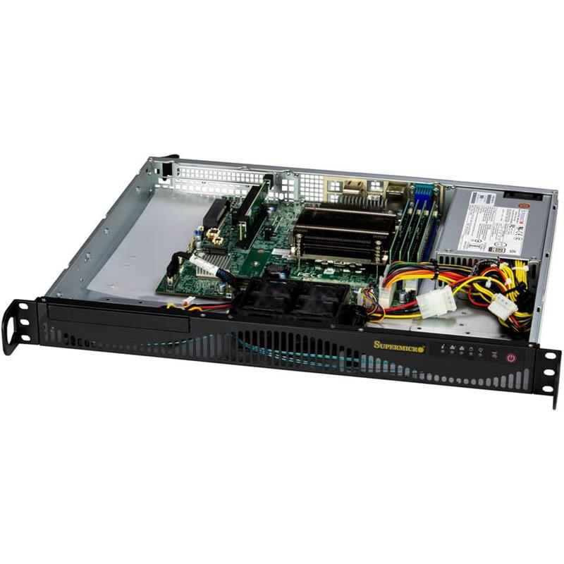 Supermicro SYS-511R-ML UP Mini-1U Barebone Single Intel Xeon E-2400 Series Processors
