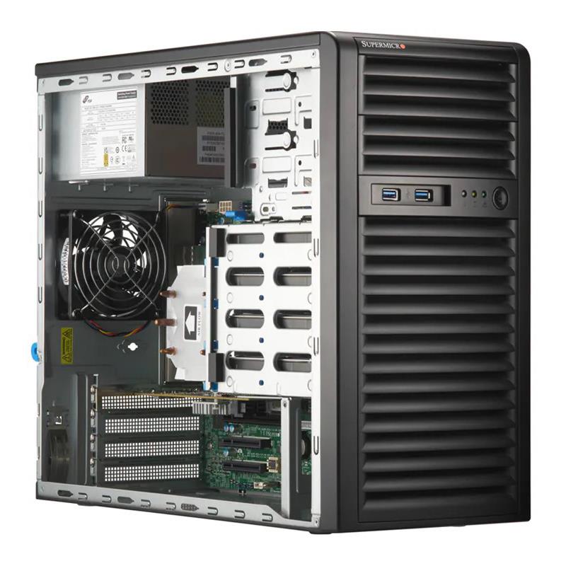 Supermicro SYS-531R-I UP Workstation Mini-Tower Single Intel Xeon E-2400 Series and Intel Pentium Processors 12th Generation